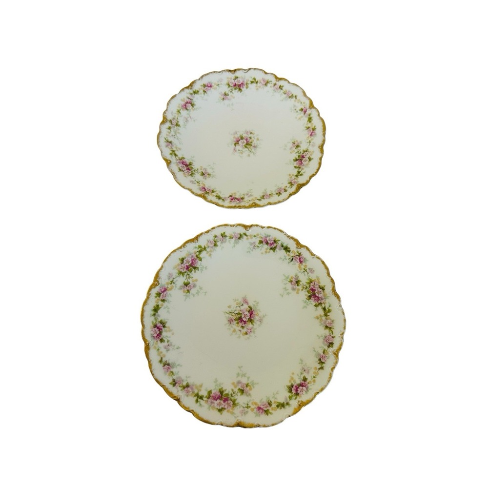 Theodore Haviland Limoges Two Salad Plates Schleiger 855B France‎ Vintage